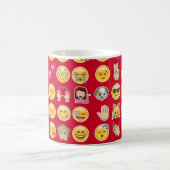 rote Emoji Kaffeetasse (Mittel)