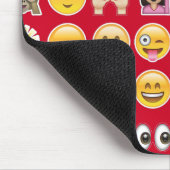 rote Emoji Mousepad (Ecke)