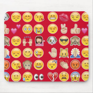rote Emoji Mousepad