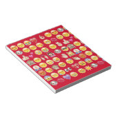 rote Emoji Notizblock (angewinkelt)