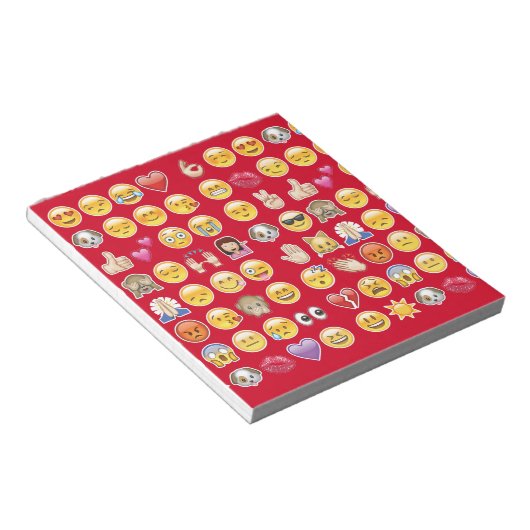 rote Emoji Notizblock (angewinkelt)