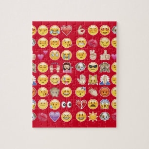 rote Emoji Puzzle