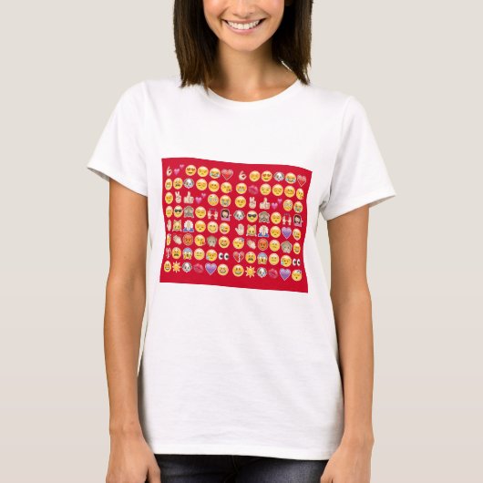 rote Emoji T-Shirt (Vorderseite)