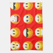 rote Emojis Handtuch (Vertikal)