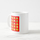 rote Emojis Kaffeetasse (Vorderseite Links)
