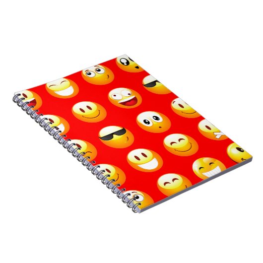 rote Emojis Notizblock (Rechte Seite)