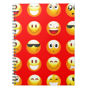 rote Emojis Notizblock
