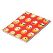 rote Emojis Notizblock (Rotiert)