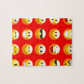 rote Emojis Puzzle (Horizontal)