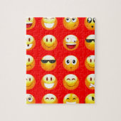 rote Emojis Puzzle (Vertikal)