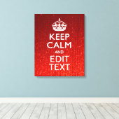 Rote Empfindung Behalte Beruhigung und den Text er Leinwanddruck (Insitu (Holzboden))