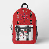 Rote Endzeiten Bedruckter Rucksack (Vorderseite)