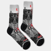 Rote Endzeiten Socken (Rechts)