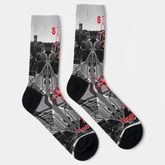Rote Endzeiten Socken (Rechts)
