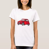 Rote Ente (2CV) T-Shirt (Vorderseite)