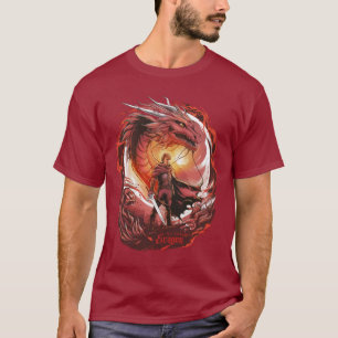 Rote-Eragon-Kunst T-Shirt