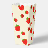 Rote Erdbeere auf Rosa Geschenkschachtel (Rückseite)