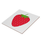 Rote Erdbeere Fliese (Seite)