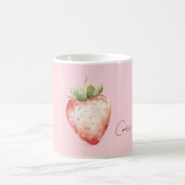 Rote Erdbeere Frucht Kaffeetasse
