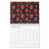 Rote Erdbeere Frucht Lovers Süße Berries Elegant Kalender (Feb 2027)
