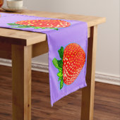 Rote Erdbeere im Pop Art Style Kurzer Tischläufer (Beispiel)