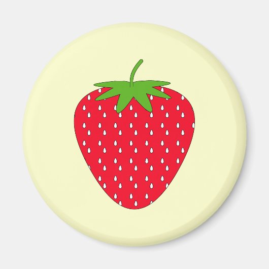 Rote Erdbeere. Magnet (Vorne)