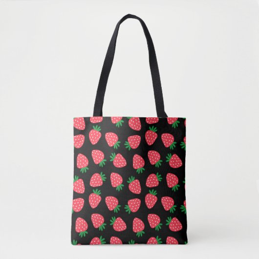 rote Erdbeere Tasche (Vorderseite)