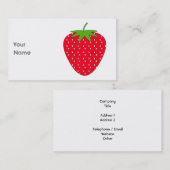 Rote Erdbeere Visitenkarte (Vorne/Hinten)
