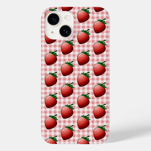 Rote Erdbeeren Case-Mate iPhone Hülle (Rückseite)