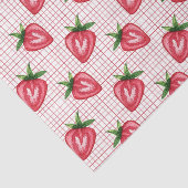 Rote Erdbeeren (Design 9 Red Series) Seidenpapier (Ausschnitt)
