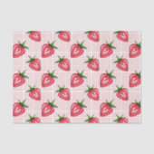 Rote Erdbeeren (Design 9 Red Series) Seidenpapier (Vorderseite)