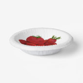 Rote Erdbeeren Fotografisch Pappteller (Gewinkelt)