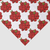 Rote Erdbeeren Fotografisches Muster Seidenpapier (Ausschnitt)