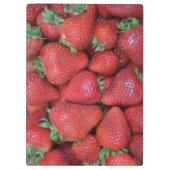 Rote Erdbeeren, frisch Klemmbrett (Rückseite)