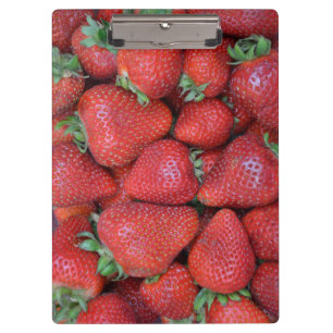 Rote Erdbeeren, frisch Klemmbrett