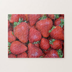 Rote Erdbeeren, frisch Puzzle