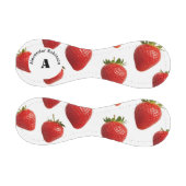 Rote Erdbeeren Frischobst Mit Monogramm Baseball (Paneele)