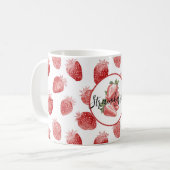 Rote Erdbeeren Frucht   Kaffeetasse (Vorderseite Links)