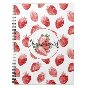 Rote Erdbeeren Frucht   Notizblock