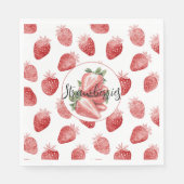 Rote Erdbeeren Frucht   Serviette (Vorderseite)