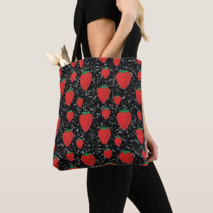 Rote Erdbeeren Fruchtliebhaber Süße Beeren Elegant Tasche