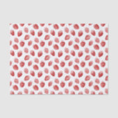 Rote Erdbeeren Geburtstag Seidenpapier (Vorderseite)