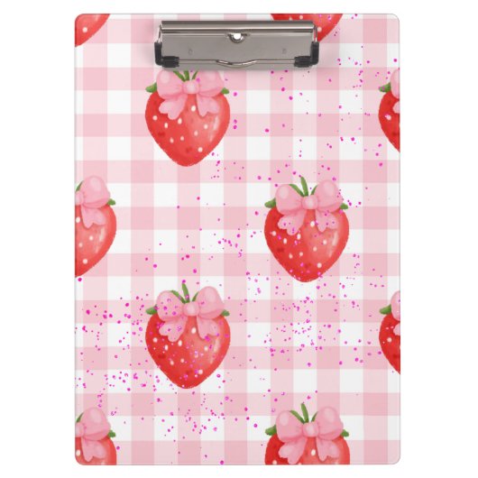 ROTE ERDBEEREN KLEMMBRETT (Vorderseite)