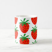 Rote Erdbeeren Muster Kaffeemaschine Geschenkidee  Kaffeetasse (Mittel)