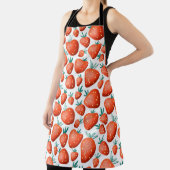 Rote Erdbeeren nahtloses Muster Schürze (InSitu)