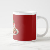 Rote Erdbeeren Pfannkuchen Jumbo-Tasse (Rechts)