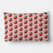 Rote Erdbeeren Zubehörtasche (Rückseite)
