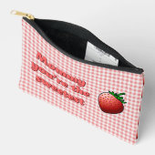 Rote Erdbeeren Zubehörtasche (Offen)