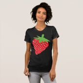 rote Erdbeerikone T-Shirt (Vorne ganz)