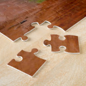 Rote Erde Road Veldt Nebel Südafrika. Puzzle (Seite)